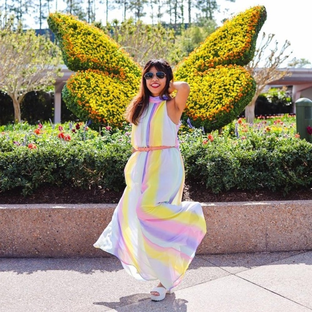 RAINBOW GARDEN FAIRY JUMPER -‎ M - Picture 4 of 8